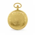 Gents 40mm Gold Plated "Clover" Swiss Quartz Pocket Watch